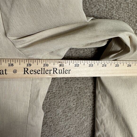 Hugo Boss Sharp1 Blazer Sport Coat‎ Mens 40 Long Tan Stretch Pinstriped Jacket - Picture 8 of 15